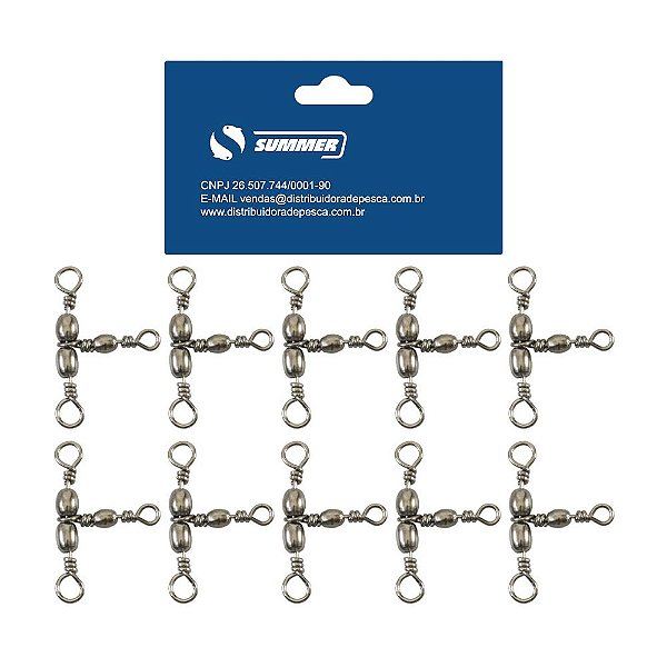 Girador Triplo 6X8 Black Nickel Cartela 10pçs Summer
