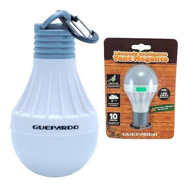 Lâmpada Para Camping Inteligente Tent Megalite Bateria 10 Horas Guepardo