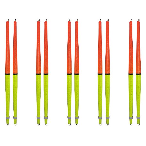 Bóia Pena Palito de Madeira A-L 18cm 10pçs
