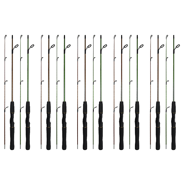Kit 10pçs Vara De Pesca Para Molinete 1,20m 5-10kg Tupi Xingu