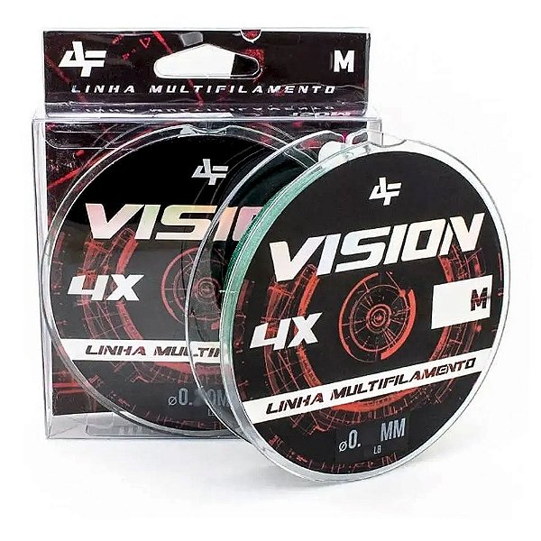 Linha Multifilamento Vision 4X 0,12mm 15lbs 100m Verde - Albatroz