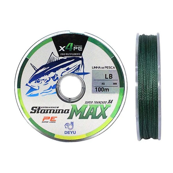 Linha Multifilamento Max X4 0,14mm 18lb 100m Deyu
