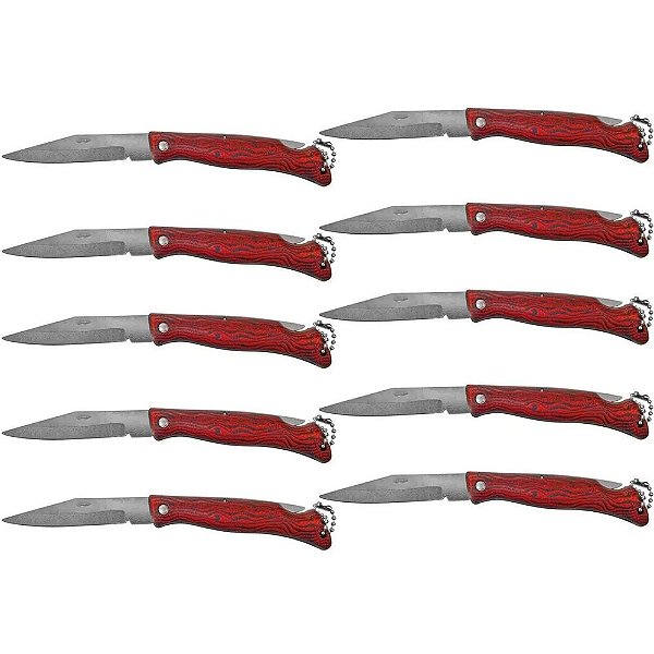 12pçs Canivete Chaveiro De Bolso Caça Pesca XV2845 Xingu