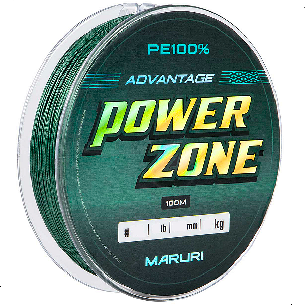 Linha Multifilamento Maruri Power Zone 8X  100m Verde