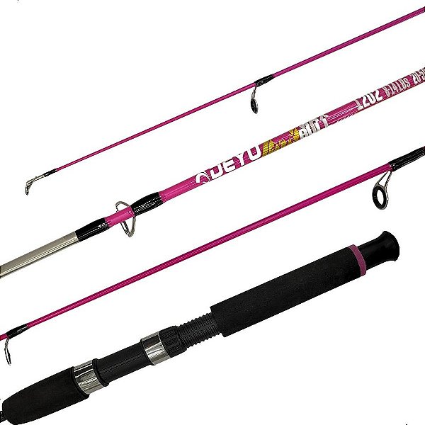 Vara Para Molinete Rosa Max Bull 1,20m 8-14lbs Deyu