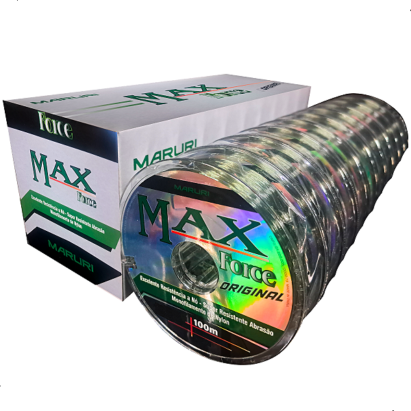 10pçs Linha Monofilamento Max Force 100m - Maruri