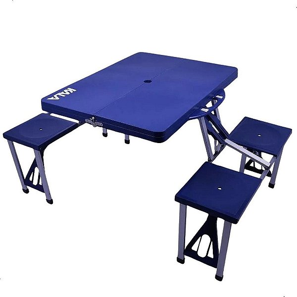 Mesa Dobravel Com Banquetas Kala