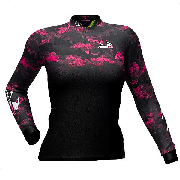 Camisa de Pesca Feminina Com Proteção UV Baby PV11 Presa Viva