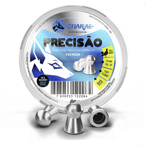 Chumbinho de Pressão Premium Chakal - Escolha os Tamanhos