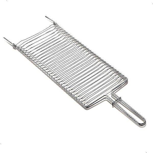 Grelha Super Grill 01 - Assar Linguiça Frango Peixe 56cm x 17cm Mor