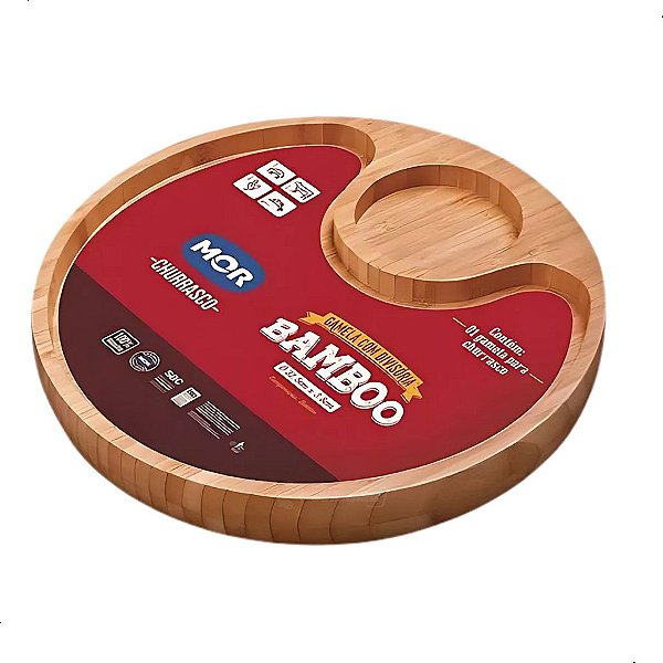 Gamela Com 2 Divisorias Bamboo Mor