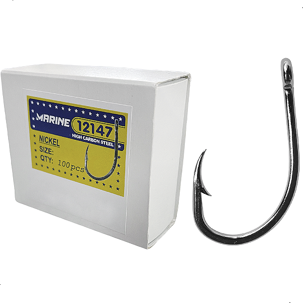 Anzol 12147 Nickel Cx. 100 pçs Marine Sports