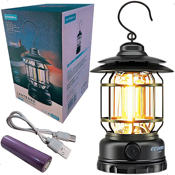 Lampião Led EC6800 Camping Pesca Caça Decoração