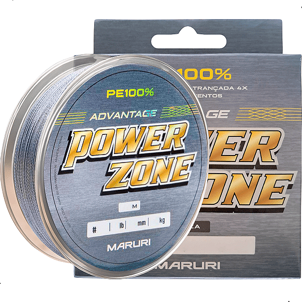 Linha Multifilamento Maruri Power Zone 4X 0,30mm 100m Cinza