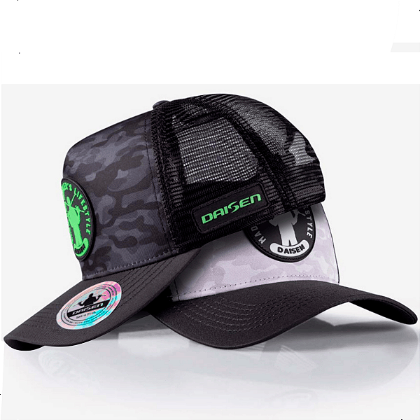 Boné de Pesca Daisen Camo Trucker