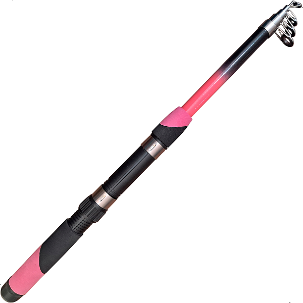 Vara Telescopica Para Molinete 1,70m Rosa Summer