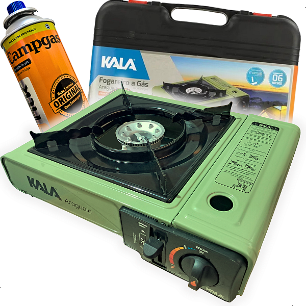 Kit Fogareiro à Gás Kala Araguaia + 01 Cartucho Refil
