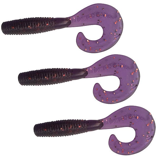 Kit 03 Iscas Matadeira Grub Simples - Cores Diversas Cart. 3pçs