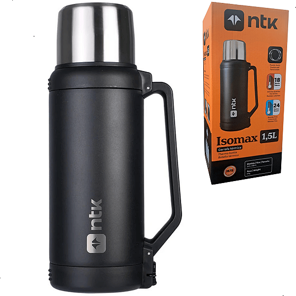 Garrafa Termica Isomax Preto NTK 1,5L