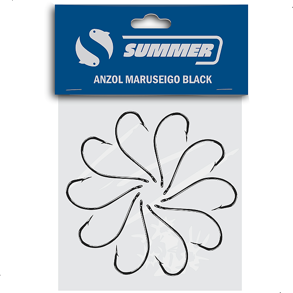 Anzol Maruseigo Black Cartela Vários Tamanhos - Summer