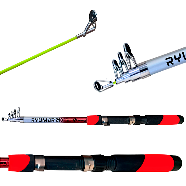 Vara Telescópica Para Molinete Ryumar 2,10m Summer