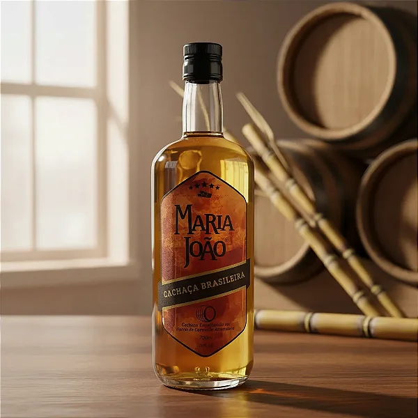 Cachaça Maria João Envelhecida Carvalho Americano 700ml Alambique