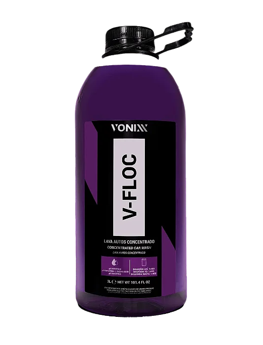 Shampoo Automotivo Ph Neutro Concentrado V-Floc 3L Vonixx