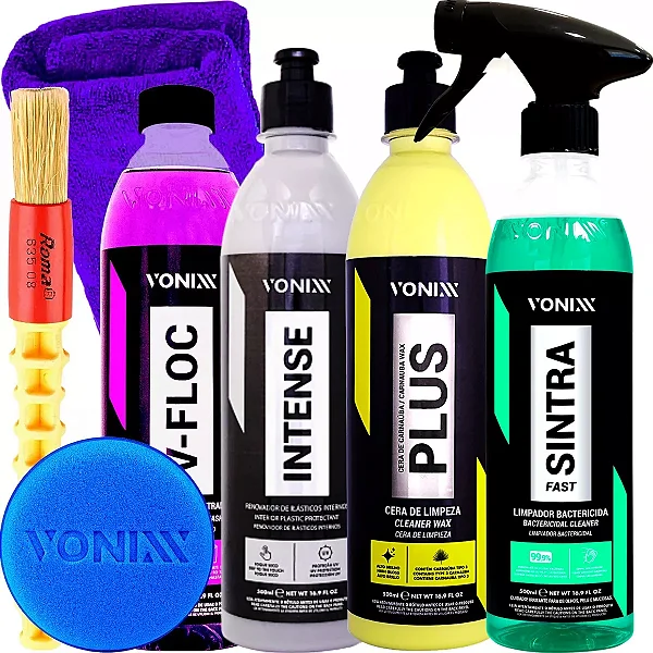 KIT LIMPEZA, LAVAGEM E ENCERAMENTO VONIXX