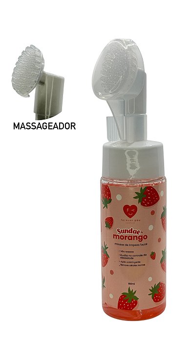 Mousse De Limpeza Facial Sundae De Morango Forever You