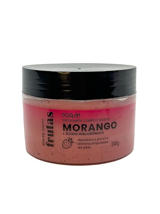 Esfoliante Corpo e Rosto Morango - Porán