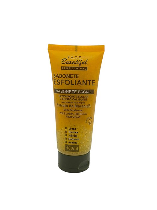 Face Beautiful Sabonete Esfoliante de Maracujá 100ml