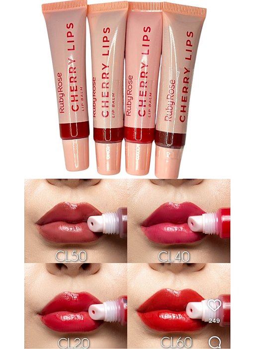Ruby Rose Cherry Lips lip balm