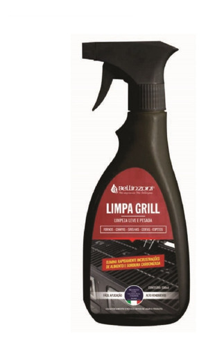 Limpa Grill Bellinzoni 500ml - Limpeza Leve E Pesada