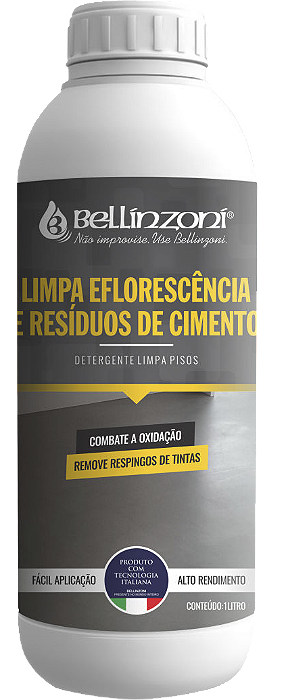 Limpa Eflorescências Resíduos De Cimento 1l - Bellinzoni