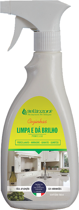 Limpa Da Brilho Em Mármore Granito Porcelanato - Bellinzoni