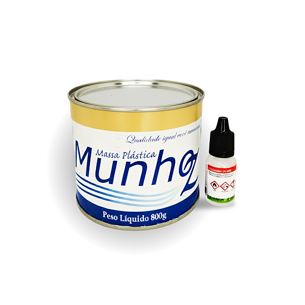 Massa Plástica Travertino 800g Munhoz