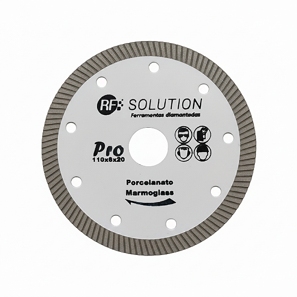 Disco de Corte Extra Fino RF SOLUTION PRO 110 x 8mm Meia Esquadria