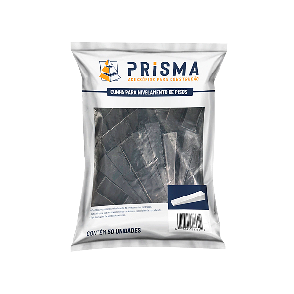 Cunha para Nivelamento de Piso 50 peças Prisma Alta Resistência