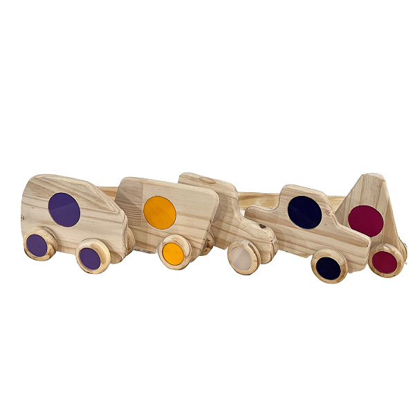 Carrinho de Madeira com 10