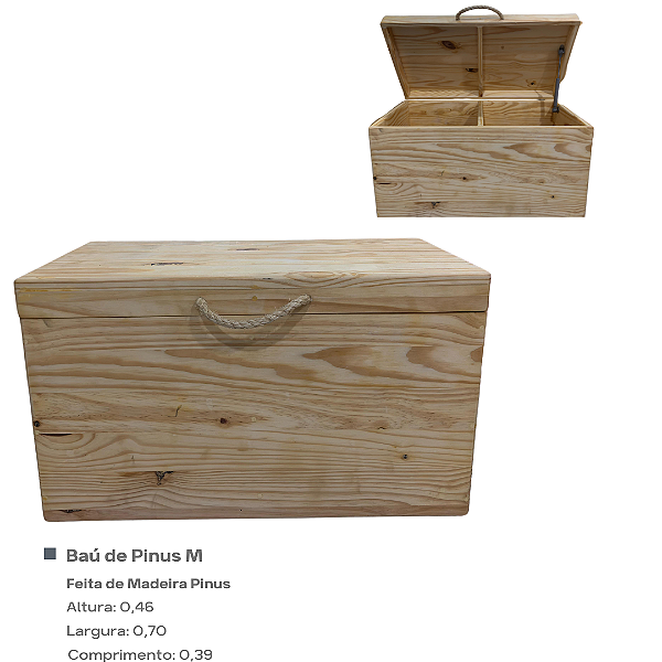 Baú de Pinus M