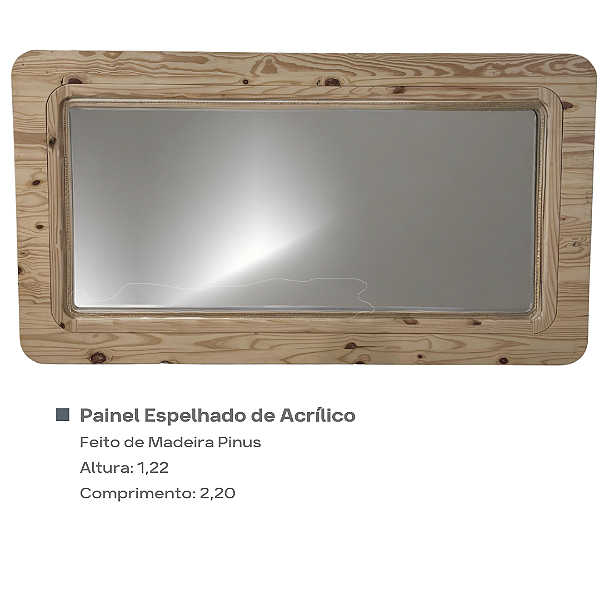 Painel Espelhado de Acrílico