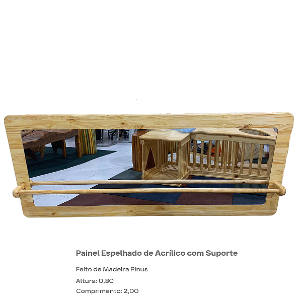 Painel Espelhado de Acrílico com Suporte