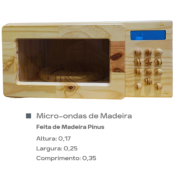 Micro-ondas de Madeira