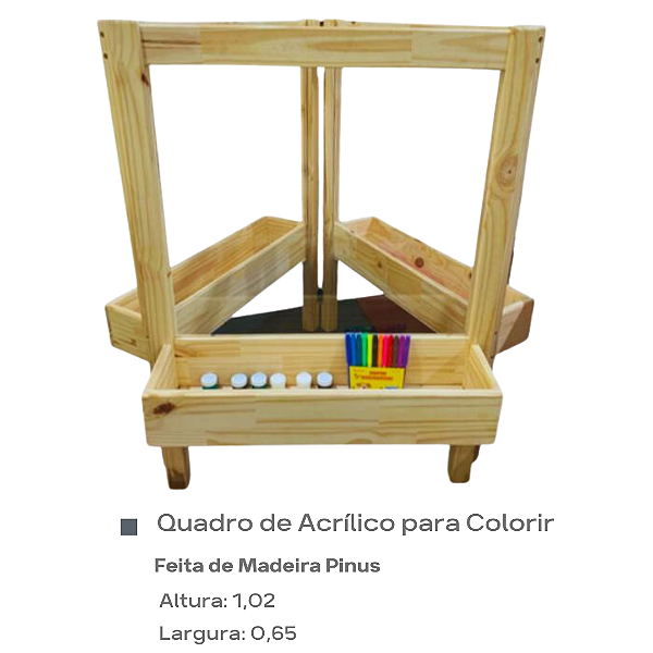 Quadro de Acrílico para Colorir