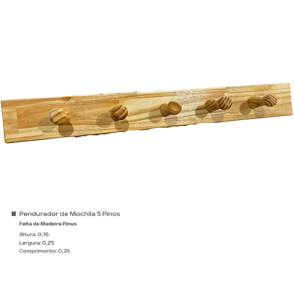 Pendurador de Mochila 5 Pinos