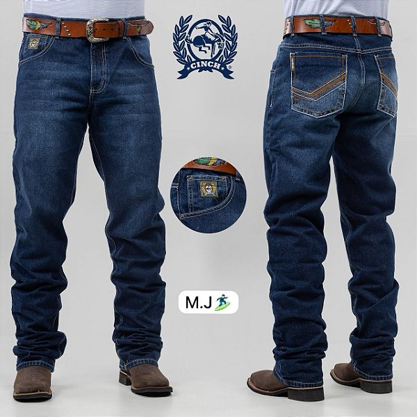Calça Country Cinch Azul tradicional