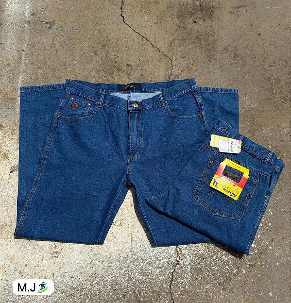 Calça Country Wrangler Azul Plus Size 50-56