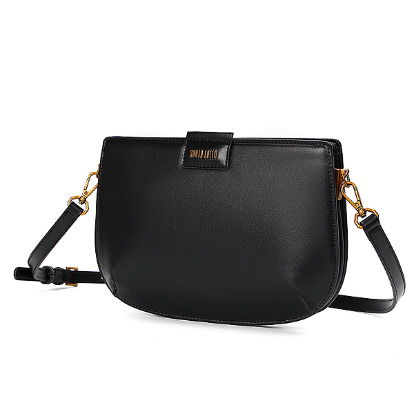 Bolsa Média Soft  Preta Alça Transversal