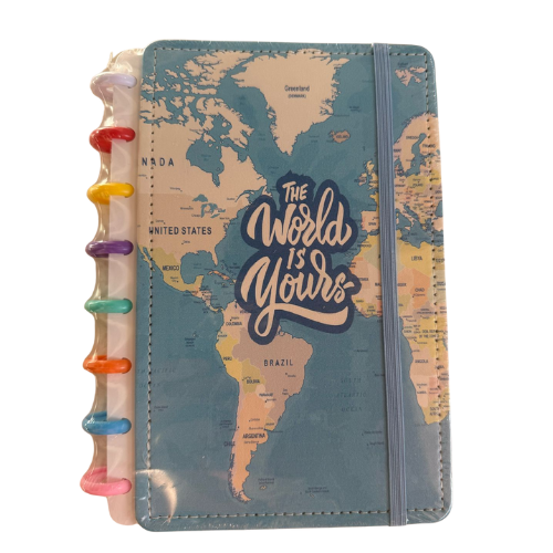 Caderno A5 disco com tema