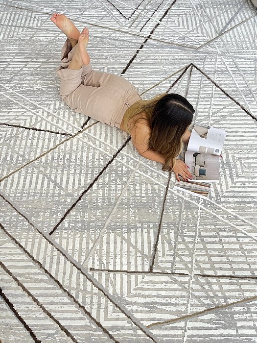 Tapete Linhas Gold D:k774D 1,50x2,30